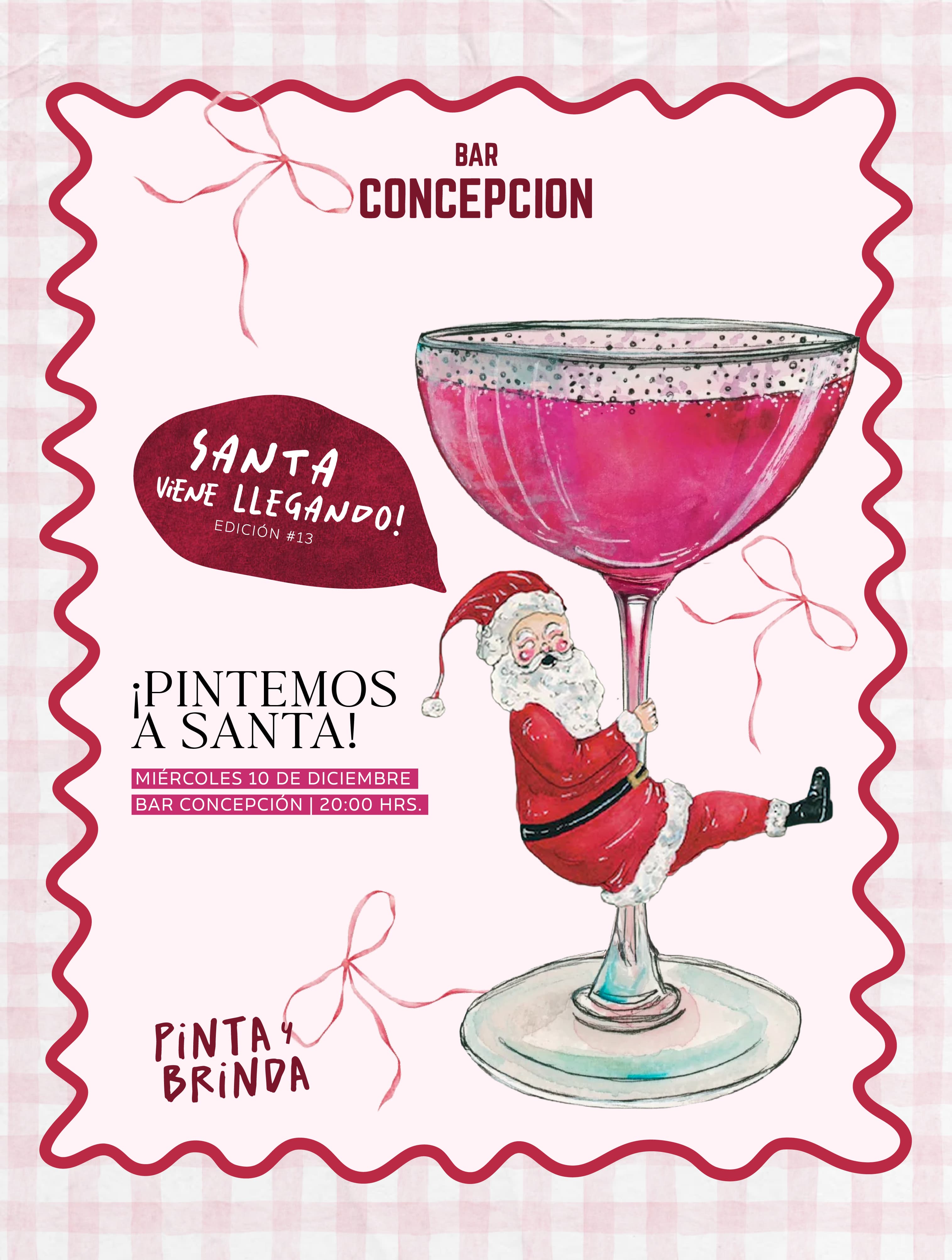 Pinta y Brinda #13 Pintemos a Santa 🎅🏼 image}